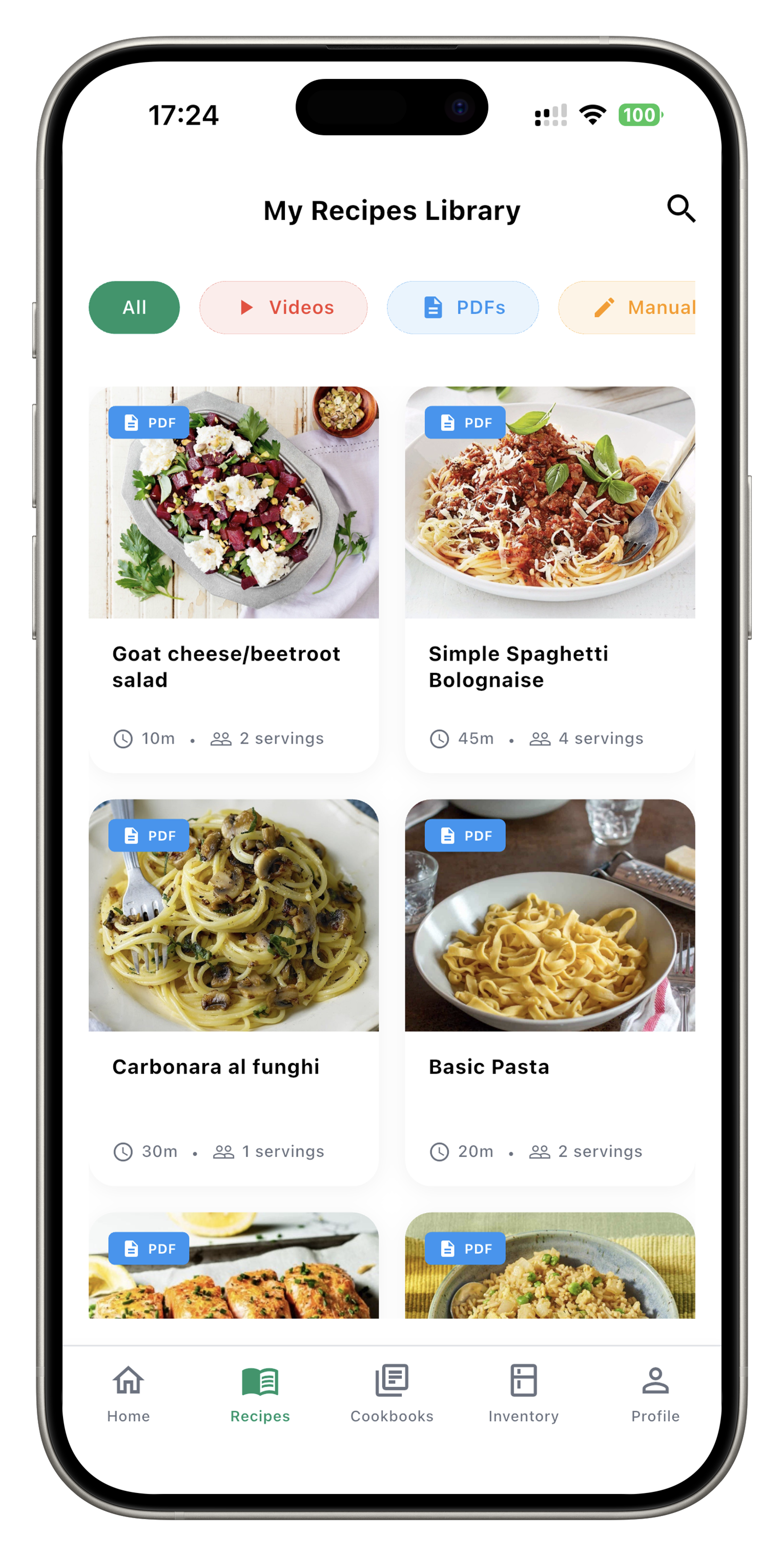 AI Recipe Organization